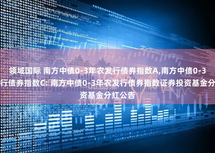 领域国际 南方中债0-3年农发行债券指数A,南方中债0-3年农发行债券指数C: 南方中债0-3年农发行债券指数证券投资基金分红公告