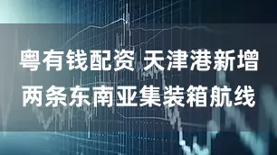 粤有钱配资 天津港新增两条东南亚集装箱航线